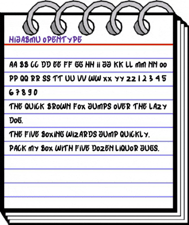 HIJABMU Regular animated font preview HIJABMU Regular animated font preview