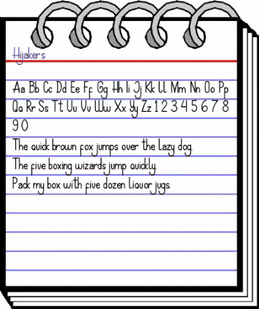 Hijaker's Regular animated font preview Hijaker's Regular animated font preview