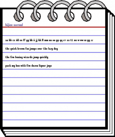 Hijinx Normal animated font preview