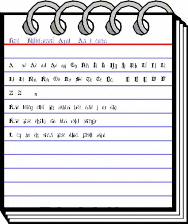 Hilda Sonnenschein Extra Extra Characters animated font preview Hilda Sonnenschein Extra Extra Characters animated font preview