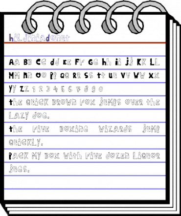 HildiniaDonut Regular animated font preview HildiniaDonut Regular animated font preview