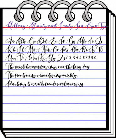 Hillary - Beauty and Lovely Fon Regular animated font preview Hillary - Beauty and Lovely Fon Regular animated font preview