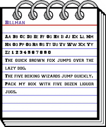 Hillman Regular animated font preview Hillman Regular animated font preview
