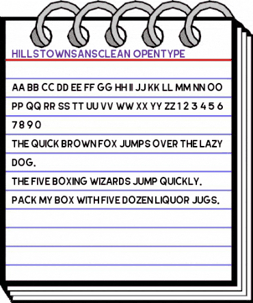 Hillstown Sans Clean animated font preview Hillstown Sans Clean animated font preview