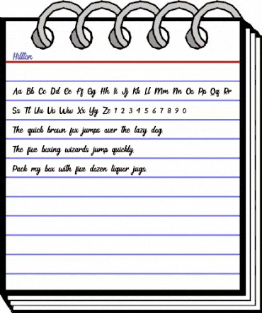 Hillton Regular animated font preview Hillton Regular animated font preview