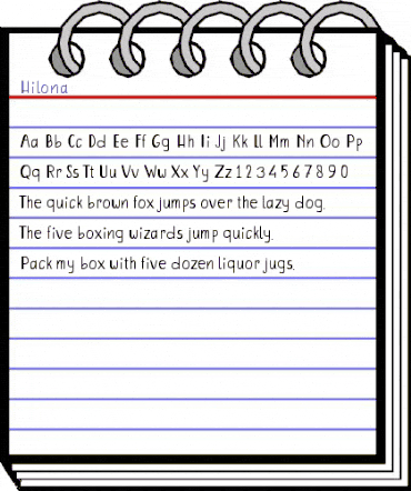 Hilona Regular animated font preview Hilona Regular animated font preview