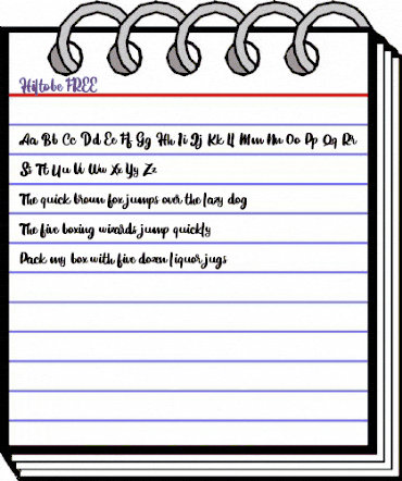 Hiltobe FREE Regular animated font preview Hiltobe FREE Regular animated font preview