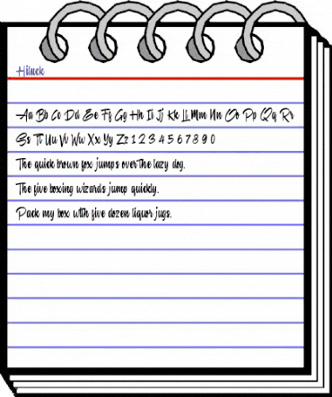Hiluck Regular animated font preview Hiluck Regular animated font preview