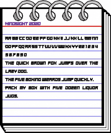 Hindsight 2020 Regular animated font preview Hindsight 2020 Regular animated font preview