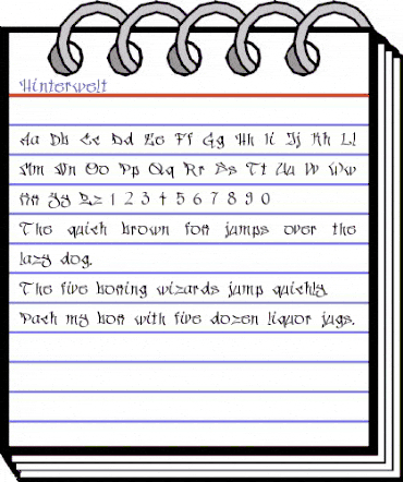 Hinterwelt Regular animated font preview Hinterwelt Regular animated font preview