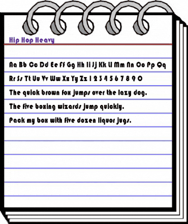 Hip Hop Heavy Regular animated font preview Hip Hop Heavy Regular animated font preview