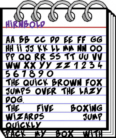 HirnBold Regular animated font preview HirnBold Regular animated font preview
