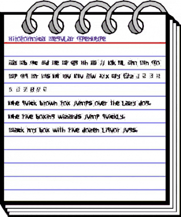 Hiroformica Regular animated font preview Hiroformica Regular animated font preview