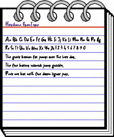 Hiroshima Regular animated font preview Hiroshima Regular animated font preview