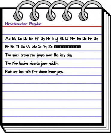 Hirschknacker Regular animated font preview Hirschknacker Regular animated font preview