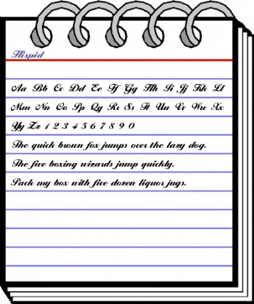 Hispid Normal animated font preview