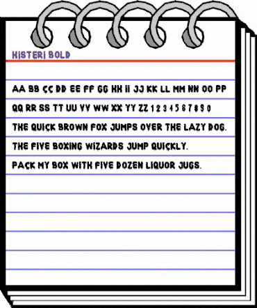 Histery Bold animated font preview Histery Bold animated font preview