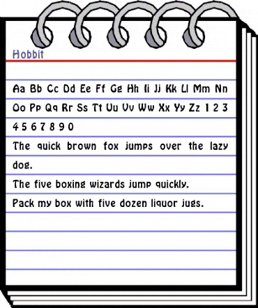 Hobbit Regular animated font preview Hobbit Regular animated font preview