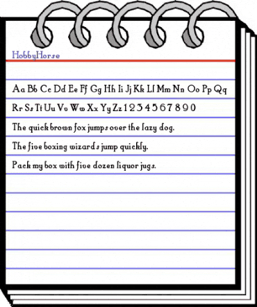 HobbyHorse Regular animated font preview HobbyHorse Regular animated font preview