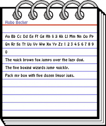 Hobo Becker Regular animated font preview Hobo Becker Regular animated font preview