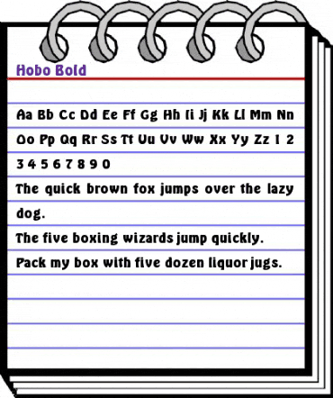 Hobo Bold animated font preview