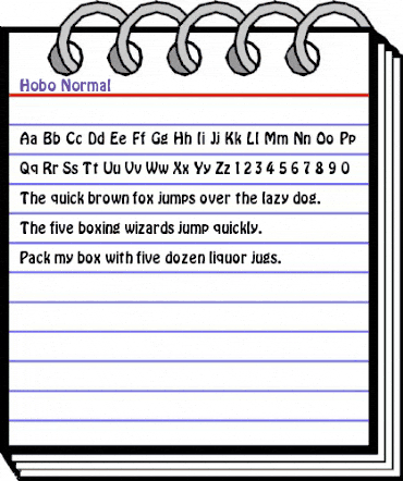 Hobo Normal animated font preview
