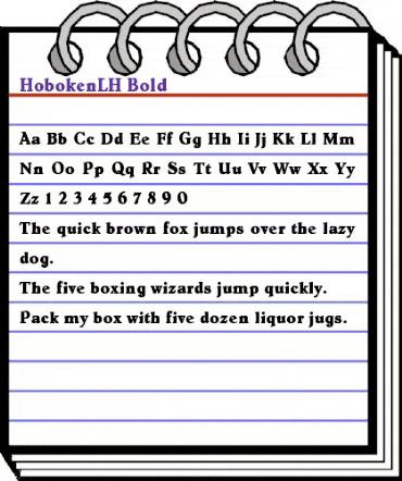 HobokenLH Bold animated font preview HobokenLH Bold animated font preview
