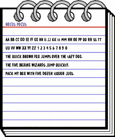 Hocus Pocus Regular animated font preview Hocus Pocus Regular animated font preview