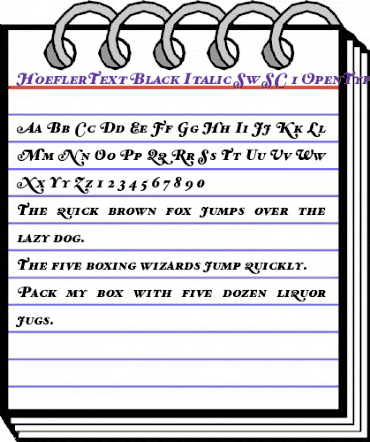 HoeflerText Black-Italic-Sw-SC animated font preview HoeflerText Black-Italic-Sw-SC animated font preview