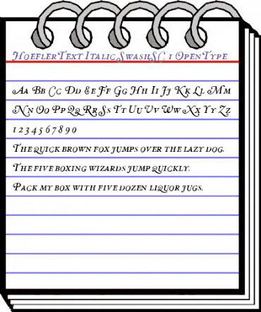 HoeflerText-Italic-SwashSC Regular animated font preview HoeflerText-Italic-SwashSC Regular animated font preview