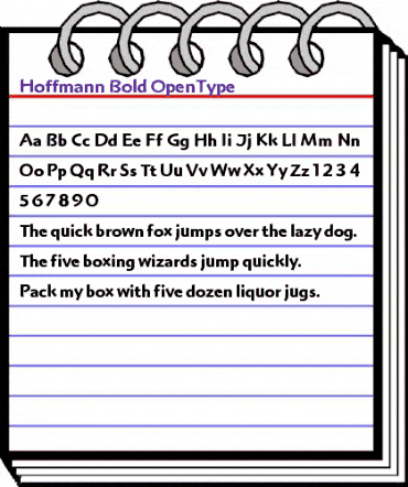 Hoffmann Bold animated font preview Hoffmann Bold animated font preview