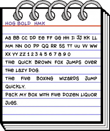 Hog Bold - HMK Regular animated font preview Hog Bold - HMK Regular animated font preview