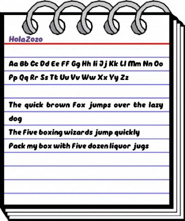 Hola Zozo Regular animated font preview Hola Zozo Regular animated font preview