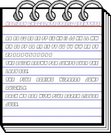 Holiday Chocolate Cursiva animated font preview Holiday Chocolate Cursiva animated font preview