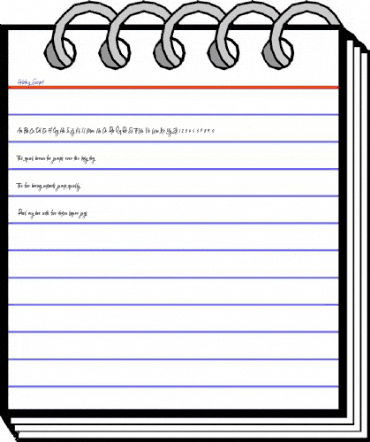 Holiday Script Regular animated font preview Holiday Script Regular animated font preview