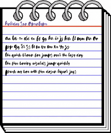 Holiday Sun Regular animated font preview Holiday Sun Regular animated font preview