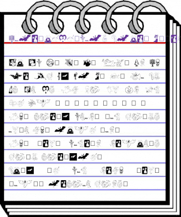 HolidaySymbols-Plain Medium animated font preview HolidaySymbols-Plain Medium animated font preview