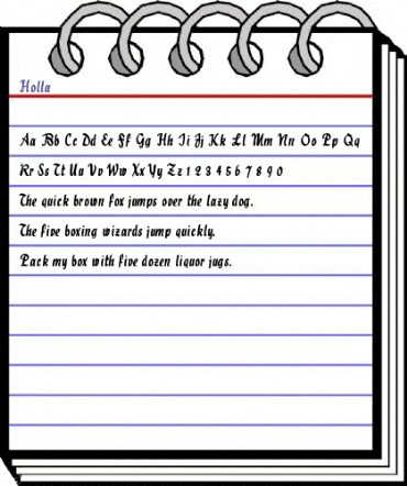 Holla Regular animated font preview Holla Regular animated font preview