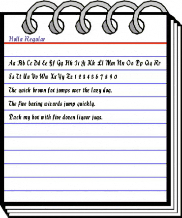Holla Regular animated font preview Holla Regular animated font preview