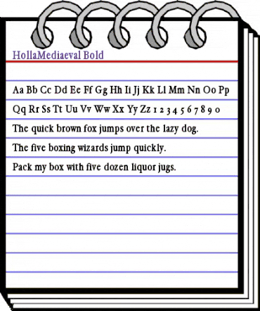 HollaMediaeval Bold animated font preview HollaMediaeval Bold animated font preview