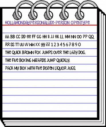 Holla Monday (personal Use) Regular animated font preview Holla Monday (personal Use) Regular animated font preview