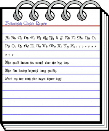 Hollandisch Closed Regular animated font preview Hollandisch Closed Regular animated font preview