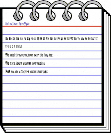 Hollowtown Regular animated font preview Hollowtown Regular animated font preview