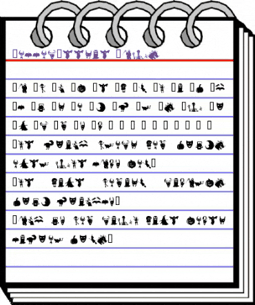 HollowWeenie Bats Regular animated font preview