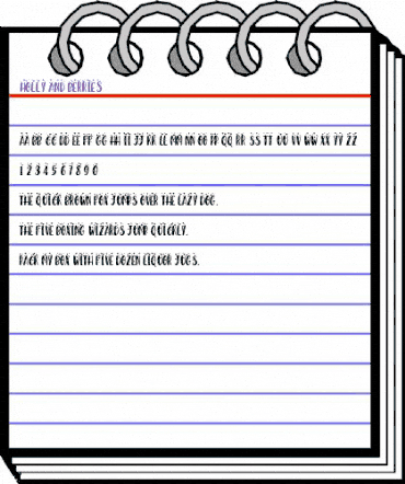 Holly And Berries Regular animated font preview