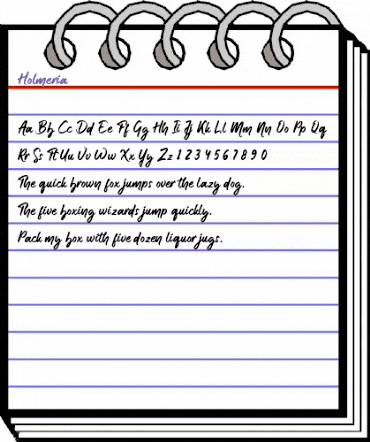 Holmeria Regular animated font preview Holmeria Regular animated font preview