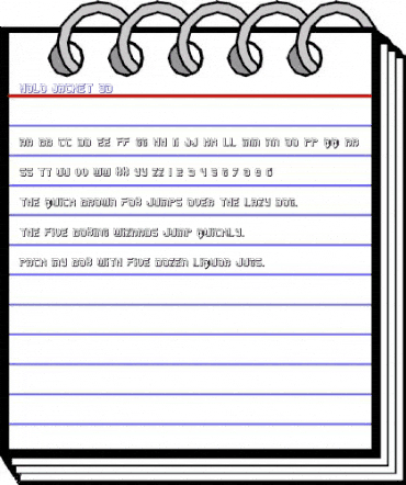 Holo-Jacket 3D Regular animated font preview Holo-Jacket 3D Regular animated font preview