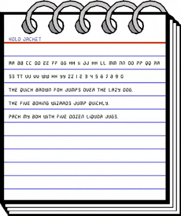 Holo-Jacket Regular animated font preview Holo-Jacket Regular animated font preview