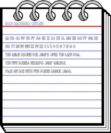 Holy Mackerel! Outline Regular animated font preview Holy Mackerel! Outline Regular animated font preview