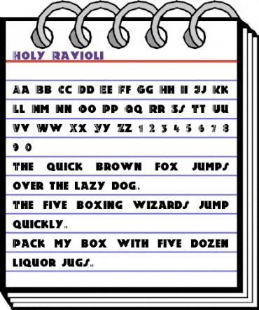 Holy-Ravioli Regular animated font preview Holy-Ravioli Regular animated font preview